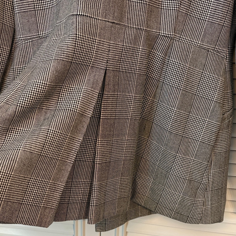 I.N.C. Glen Plaid Black & White Classic Blazer Women’s Size Small - Picture 4 of 11